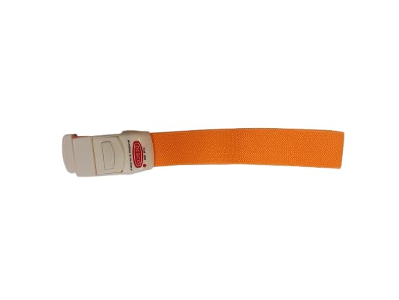Image of DESCO Surgical Tourniquet Elastic Belt for Blood Collection with Plastic Buckle Pack of 1 (Orange)