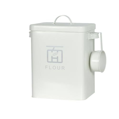 米びつ 5kg/10kg ライスストッカー おしゃれ 密閉 金属製 こめびつ北欧風 お米保存容器 お米入れ お米ケース 米櫃 小麦粉 コーヒー豆 防虫 防湿 スリム 貯蔵タンク キッチン収納 (5kg,C)