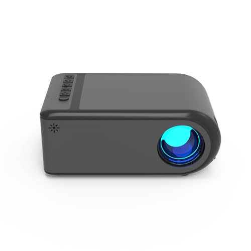 mini projector projector with wifi and bluetooth portable movie projector 1080p support with built-in speaker compatible with tv stick smartphonehdmiusb indoor amp outdoor use