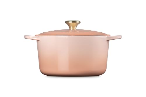 Image of Le Creuset Enameled Cast Iron Signature Deep Round Oven, 6.5 qt., Peche