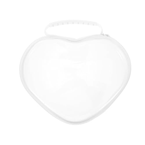 PACKOVE Bolsa de Viaje Transparente con Funda Rígida y Organizador Multiusos para Maquillaje Cosméticos y Almacenamiento de Juguetes Mediano