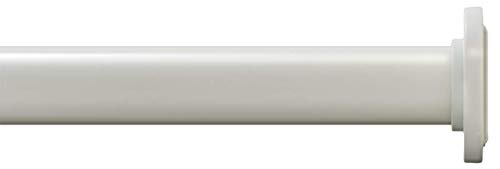 Image of Ivilon Tension Curtain Rod - Spring Tension Rod for Windows or Shower, 24 to 36 Inch. Ivory