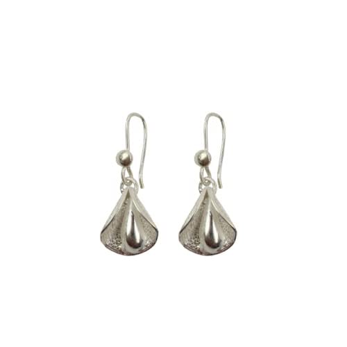 Schwaan™ Pure Silver Filigree Single Petal Earrings Jewellery | Handcrafted Sterling Silver Dangler Earrings for Stylish Women & Girls (B0C1QZVT17) Amazon Price History, Amazon Price Tracker