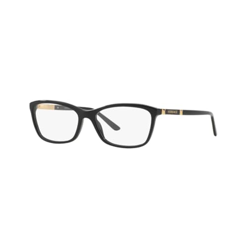 Versace VE3186 GB1 54MM Black/Demo Lens Cateye Eyeglasses for Women +Bundle with Accessory Eyewear Kit
