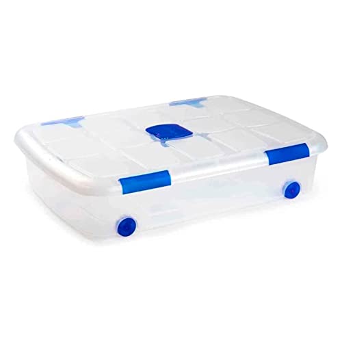 Acan Tradineur – Caja de almacenamiento N.º 12 – Capacidad de 41 Litros – Fabricado en España   Contenedor para almacenar libros, ropa, mantas