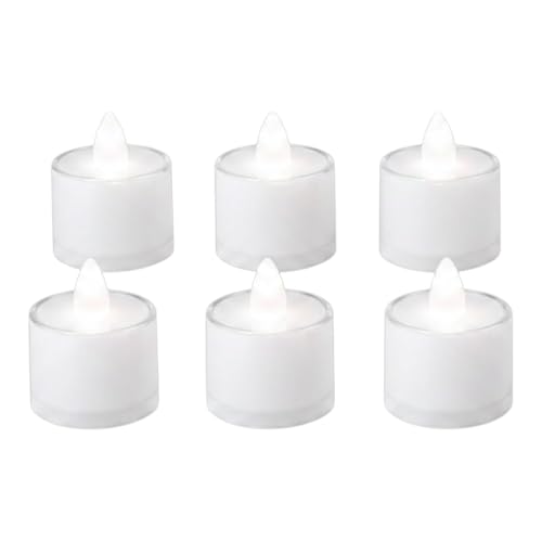 Image of Oblivion Flameless LED Tea Light Candles for Home Decor - Perfect for Diwali & Navratri Lighting, Battery Operated Fake Candles for Gifts - Safe for Kids and Pets (Pack of 6)