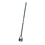 Truper Rotary Lawn Edger, Dual Wheel Design, 48-Inch Fiberglass Handle with Non-Slip Grip, Manual Sidewalk & Garden Edging Tool (Model 35195)
