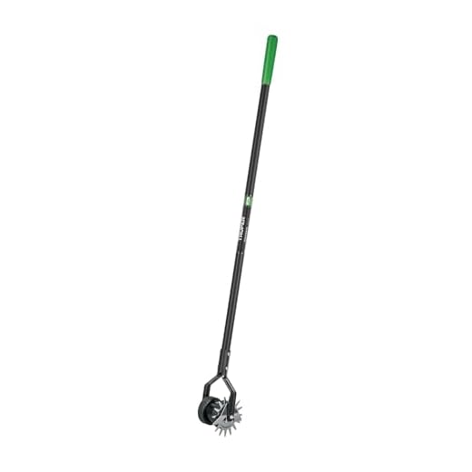 Truper 35195 Rotary Lawn Edger with Dual Wheel - Fiberglass Handle with Non Slip Grip, 48 Inch