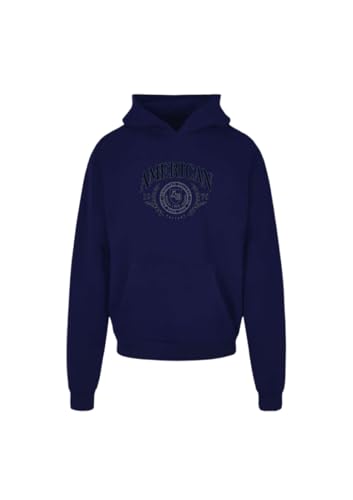 AMERICAN COLLEGE USA Sweat Shirt Sweater à Capuche Enfants Garçon Fille, Sudadera con Capucha Unisex Niños, Bleu Marine,