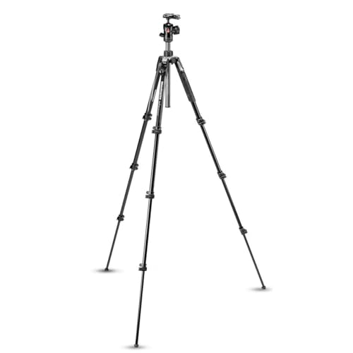 Manfrotto Befree Advanced Travel Al Tripod with Ball Head (Lever Locks, Black)