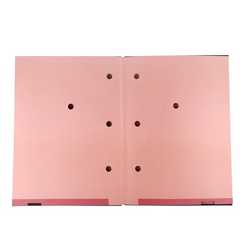 D.RECT Unterschriftsmappe 10 Zwischenblätter, Vertragsmappe, Dokumentenmappe mit Unterschriftenleiste, Ablagemappe für Unterschriftsdokumente, Signaturmappe, Schwarz