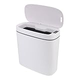 Outanaya Intelligenter 14l Sensor Mülleimer mit USB Ladung Weißer Küchenabfalleimer aus Pp Material Geruchsdicht und Kompakt für Wohnzimmer Bad und Büro