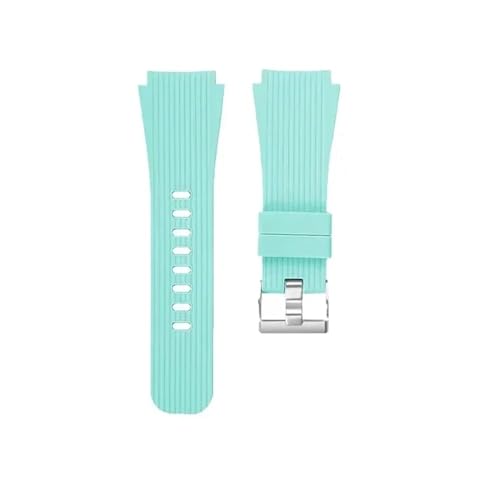 SRMVRNKNNK 22mm �V���R���u���X���b�g�X�g���b�v Fit For KOSPET �ɓK�� Fit For TANK T2 T3 M2 M3 �X�}�[�g�E�H�b�` �X�|�[�c���X�g�o���h�ɓK��(Teal green 2,22mm T3 Ultra)