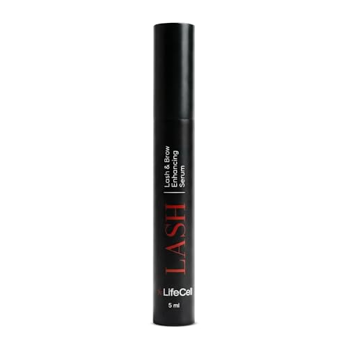 LifeCell Lash Serum Enhancing Eyelash and Eyebrow Serum for Long Thick Lashes and Brows - Natural Growth Booster Conditioner and Thickener for Amplifying Length
