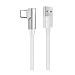 Produktbild 120W USB C Ladekabel Turbo Charge Gamingkabel 6A USB-C 90 Grad Winkelstecker für Xiaomi Poco X4 X4 Pro X3 F4 GT Mi 12 Mi 11 11 Ultra 11 Lite Mi 10T Lite 5G Redmi 11 10 9 Black Shark 5 4 Weiß 1 Meter