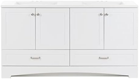 Spring Mill Cabinets Emlyn Bathroom Vanity with Sink, White