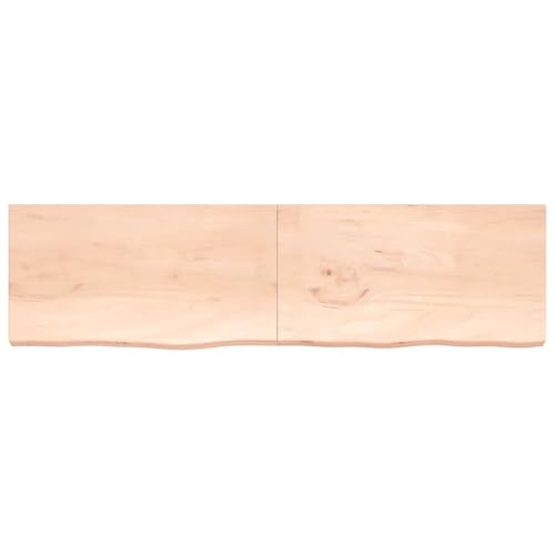 Étagère murale en chêne massif 220cm pliable pour dessus de table bureau - 4