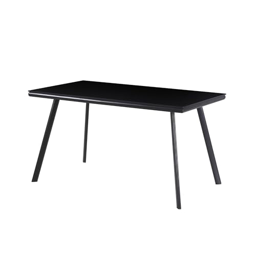 MOG CASA Mesa Comedor Elegance 140x80 cm - Cristal Templado y...