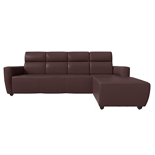 Image of Wakefit Sofa Set | 3 Year Warranty | Sofa 3 Seater, 3 Seater Sofa for Living Room, Wooden Sofa Set, 3 Seater + Right Aligned, Sofa for Living Room - Belize(Romance : Dark Fantasy)