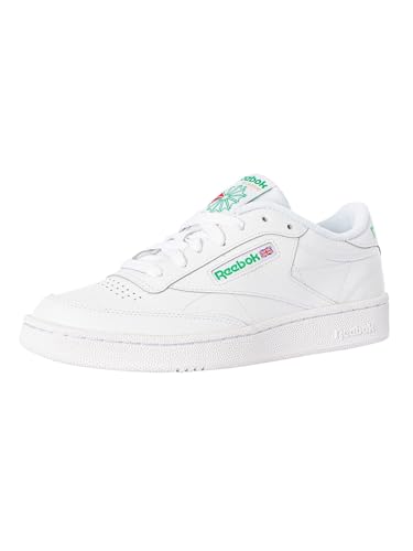 Reebok Club C 85, Jungen Fitnessschuhe, Weiß (Int/White/Green 000), 35 EU