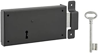 Serrure En Applique Horizontale - à Tirage - à Cylindre - 140x90 Mm FTH