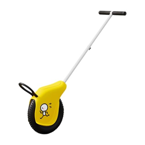 Kids 12 Inch Push Unicycle - Yellow