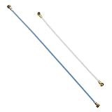 Kit de 2 câbles d'antenne coaxiale (Blanc 12 cm et Bleu 13 cm) de rechange pour réception de signal