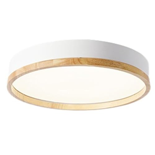 Suspension LED bois design rose pour ambiance de salon moderne