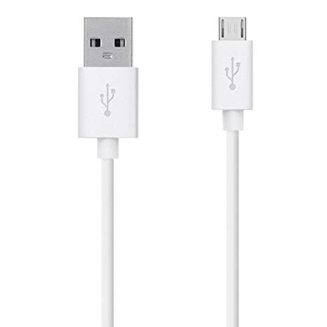 Image of Micro USB Cable (V8 Cable) with High Speed, Fast Sync & Charging Cord for for Samsung Micromax LG Motorola Nokia Redmi Lenovo Vivo Opo and All Android Smartphones - White