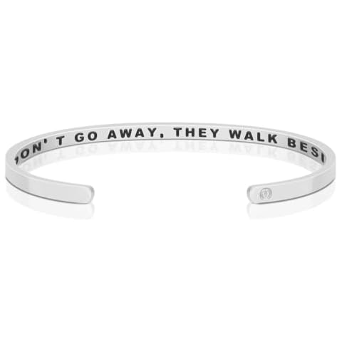 MantraBand Bracelets - Inspirational Engraved Adjustable Mantra Band Cuff Bracelet - Silver color - Gifts for Women Cover