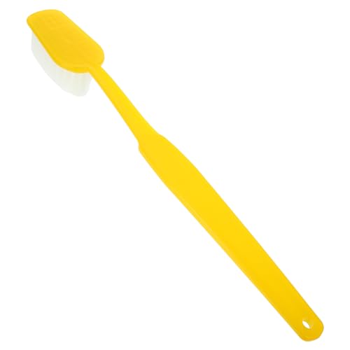 GALPADA Oggetti di Scena per Spazzolini da Denti Decorazione Spazzolino da Denti Jumbo Spazzolino Morbido per Adulti Bomboniera Divertente novità Dente Addominali Yellow