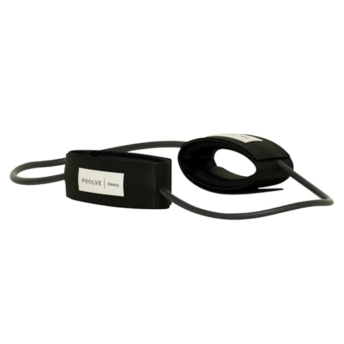 Pvolve Knöchel-Trainingsbänder - Heim-Fitnessgerät zum Trainieren des Unterkörpers und zum Formen und Straffen von Beinen, Gesäßmuskeln und Rumpf, Schwarz