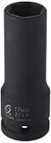 Sunex 2714 1/2-Inch Drive 17mm Covex Extra Thin Wall Mercedes Benz Wheel Lug Socket