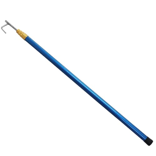 Mât télescopique avec crochet en acier inoxydable 304, portable et durable pour l'amarrage de bateau, sauvetage en plein air dans les piscines/yachts/navires
