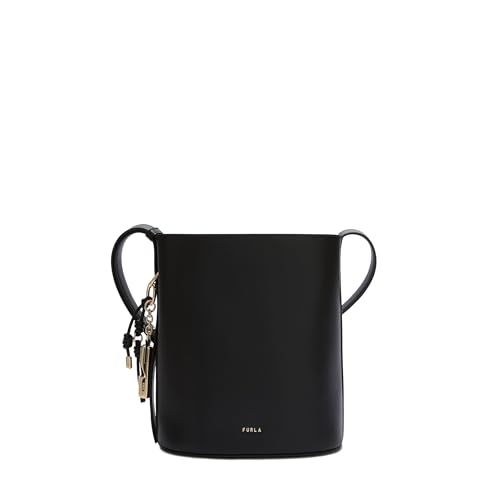Sac seau Furla Roxie en cuir noir : le grand classique incontournable