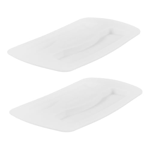 TOPPERFUN 2 Piezas cubierta de la tostadora funda para tostadora de pan cubierta del aparato accesorios para horno tostador tapa superior de la máquina de pan gel de sílice blanco