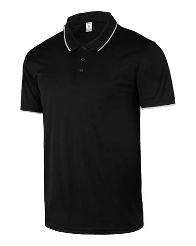 AMZSPORT Polos Hombre Polo Golf Manga Corta Secado Rápido Transpirable Hombre Regular Fit Camisas Trabajo Hombre Verano Deporte Camiseta Hombre,XXL