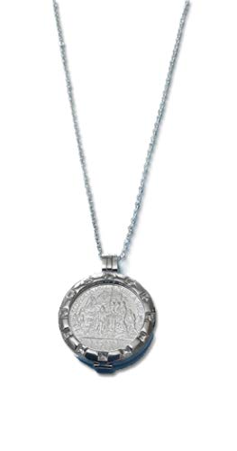Pendentif pièce 500 Lire Colombo 1992 : sautoir argent 90 cm pour look bohème