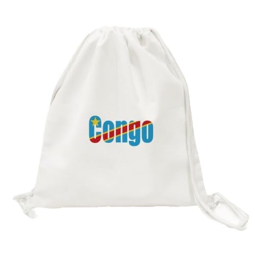 Sac en toile Congo à cordon avec finitions et tissu durables