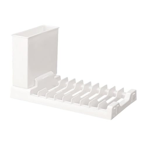 Escurreplatos plegable - Escurreplatos plegable, escurreplatos de encimera de cocina | Escurreplatos ahorra espacio, porta utensilios para el hogar, soporte para platos multifuncional para el comedor
