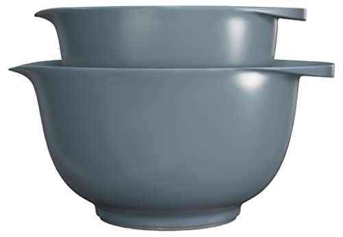 Rosti Victoria Mixing Bowl, Mixing Bowl Set including 2 Bowls 2 + 3 litres, Dusty Blue, Blue (Dusty Blue), 2+3 liter