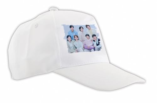 Gorra Blanca BTS KPOP Chicos 2025 Magic Shop Who Wild Flower Color Cap