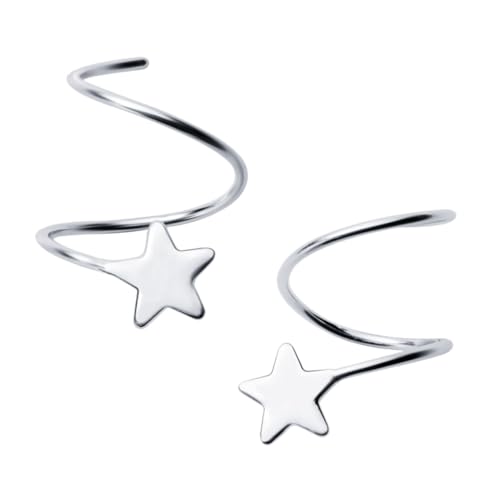 Boucles d'oreilles étoiles argent 925 pour femmes style floral de tous les jours
