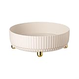 Fabriqué en polypropylène inodore et durable, cette étagère à épices rotative est facile à nettoyer avec du savon doux et de l'eau