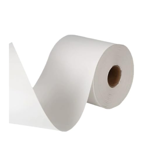 Etiquetas linerless 80x75 mm de papel térmico directo continuo para pesaje