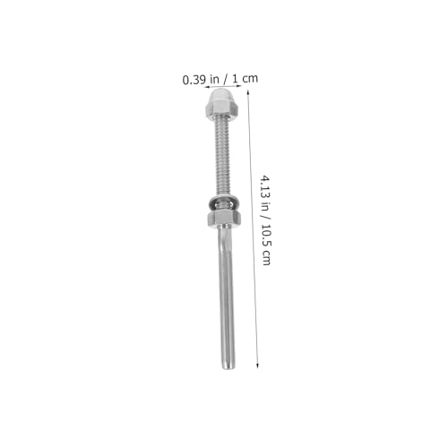 Herrajes para cable de barandilla de terraza MAGICLULU con tensores de acero 5