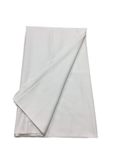 Image of BKRKJ Women's Lizibizi Cotton Unstitched Dress Material Plain Fabric by Meter for Sewing Suit,Salwar,Blouse,Shirt,Kurta,Pyjama,Pathani,Kameez,Chudidar,Patiyala (White 1, 4 Meter)
