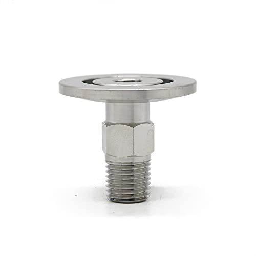 Image of SS304 KF25 NPT Male Adaptor thread 1 /4 inch NW25 KF Male coupling ISO-KF25 X NPT 1 /4 inch