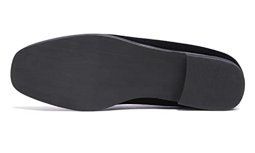 Image of FEVERSOLE Women's Fashion Dress Comfort Low Heel Office Penny Loafer Flats