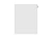 Kleer-Fax Letter Size Individually Numbered 1/25th Cut Side Tab Index Dividers, 25 Sheets per Pack, White, Number 2 (91002)